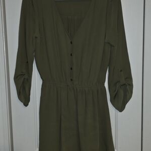 Forever 21 Khaki Green Dress